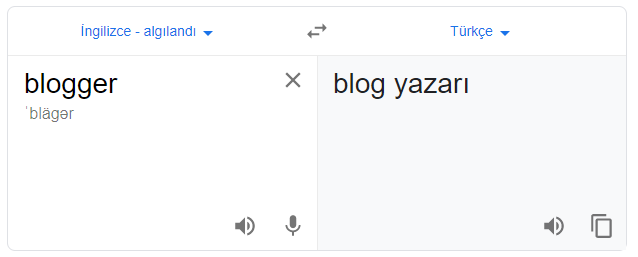 Blogger nedir Türkçesi ne demek