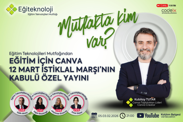Eğitim İçin Canva 12 Mart Özel Yayını