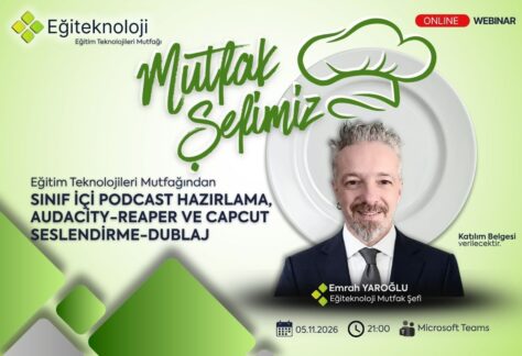 Sınıf İçi Podcast Hazırlama, Audacity-Reaper ve CapCut Seslendirme-Dublaj